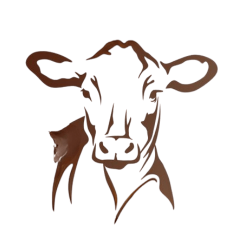 Silueta de Vaca decorativa